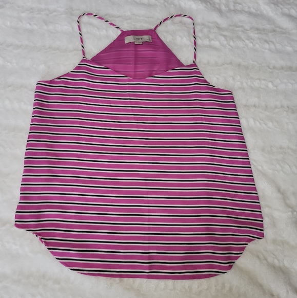 LOFT Tops - Ann Taylor Loft xs petite, striped spaghetti strap top